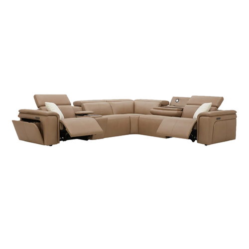 KM.6512 corner motion sofa on white background