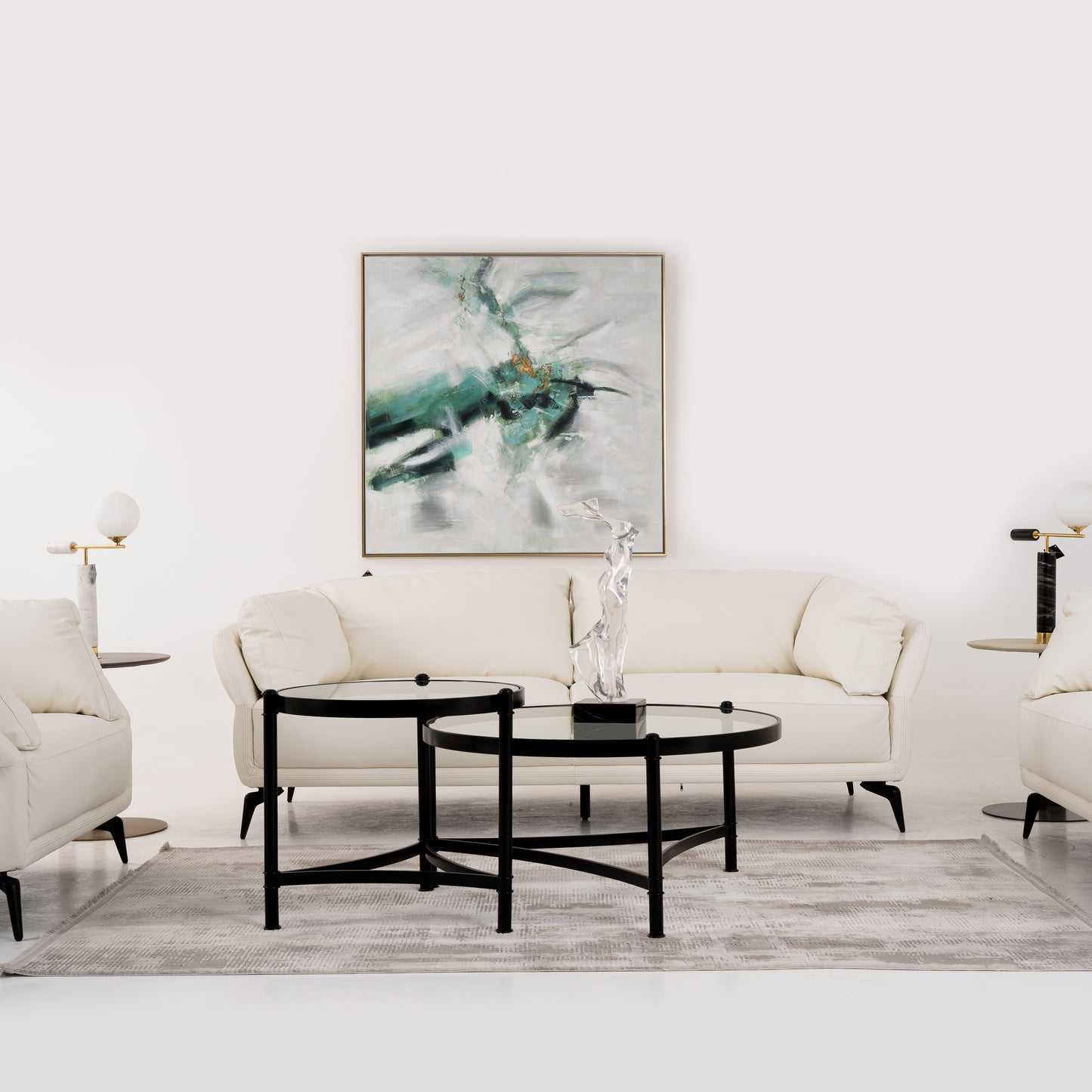 White Sofa Set New