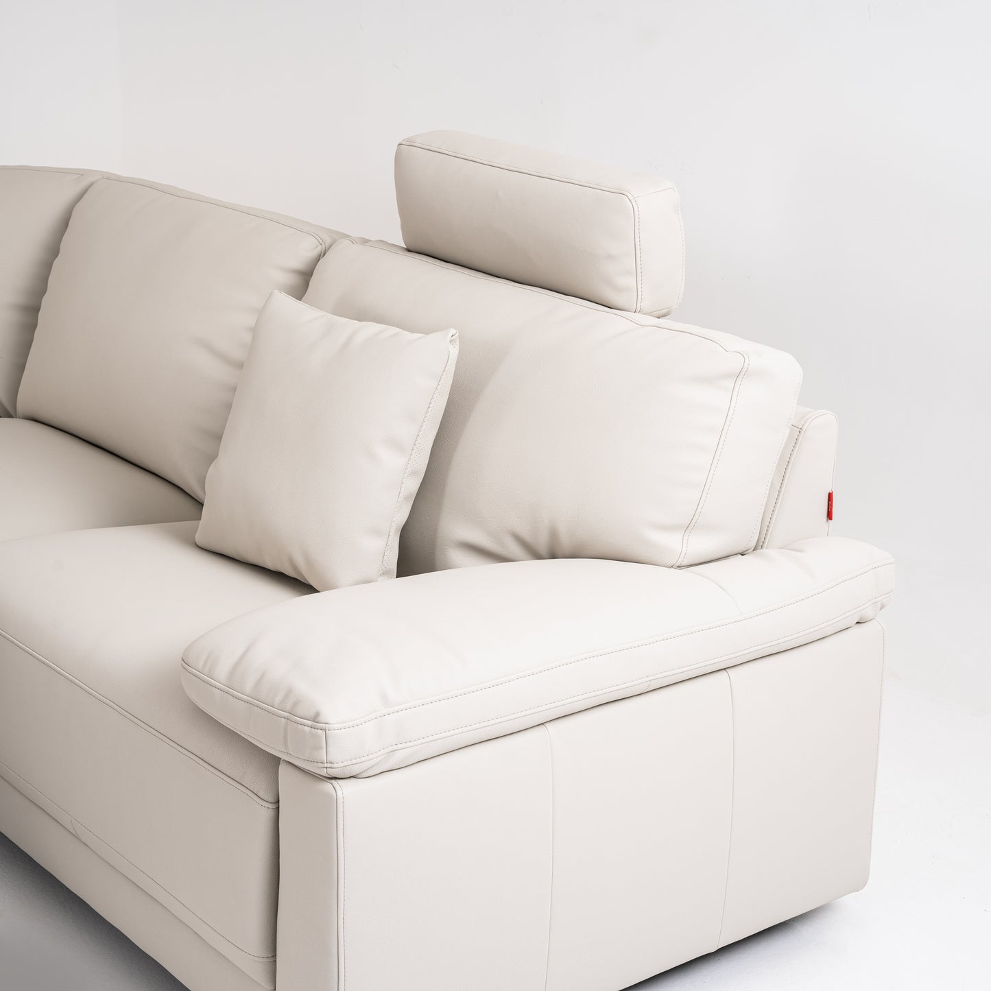 Grey Leather Corner