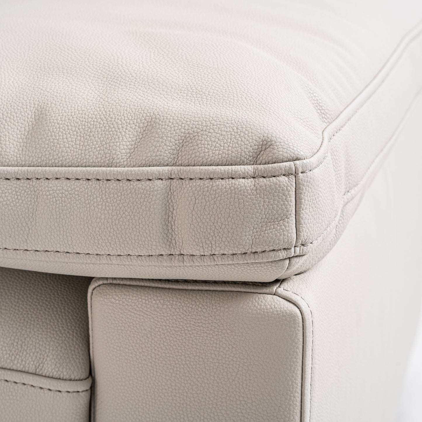 Grey Leather Corner