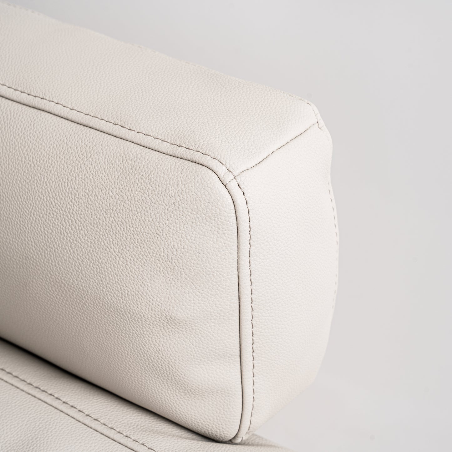 Grey Leather Corner