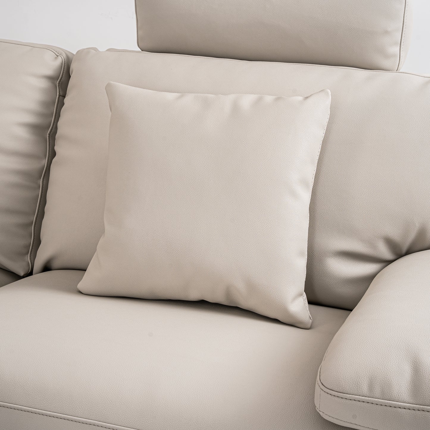 Grey Leather Corner