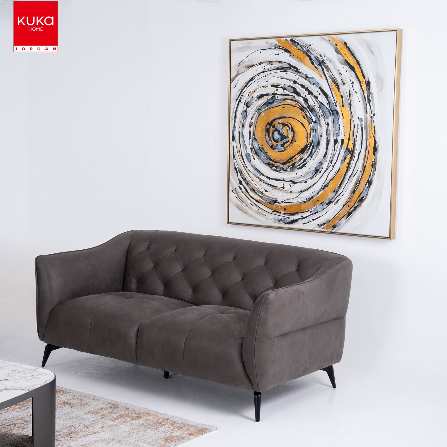 Kabtoneh Dark Silver Sofa Set